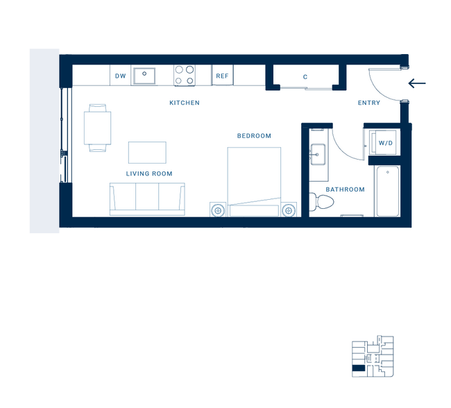 Studio G 512 floor plan